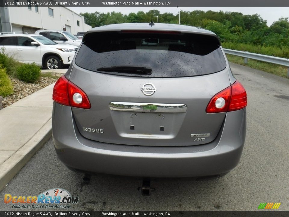 2012 Nissan Rogue S AWD Brilliant Silver / Gray Photo #8