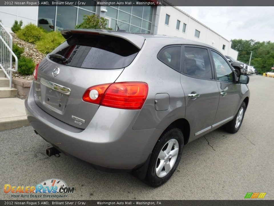 2012 Nissan Rogue S AWD Brilliant Silver / Gray Photo #9