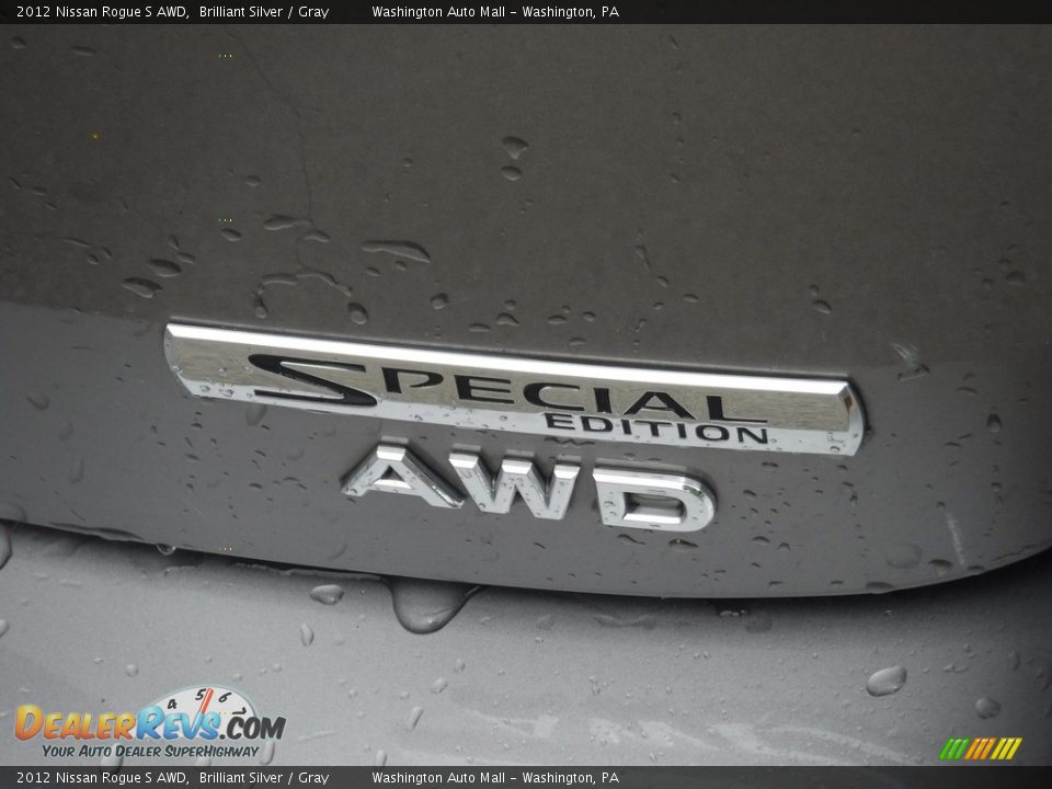 2012 Nissan Rogue S AWD Brilliant Silver / Gray Photo #10
