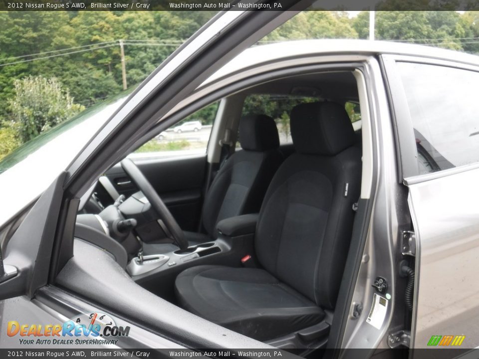 2012 Nissan Rogue S AWD Brilliant Silver / Gray Photo #12