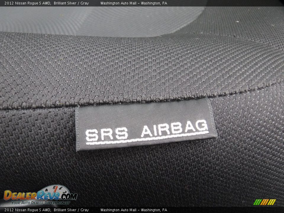 2012 Nissan Rogue S AWD Brilliant Silver / Gray Photo #13