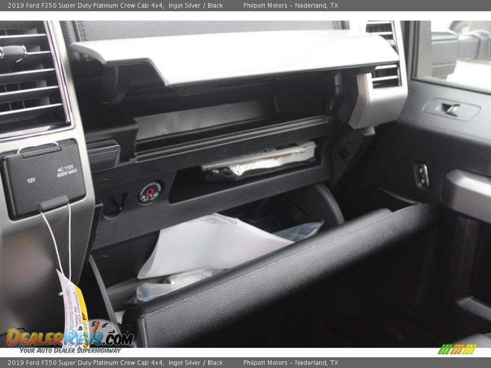2019 Ford F350 Super Duty Platinum Crew Cab 4x4 Ingot Silver / Black Photo #23