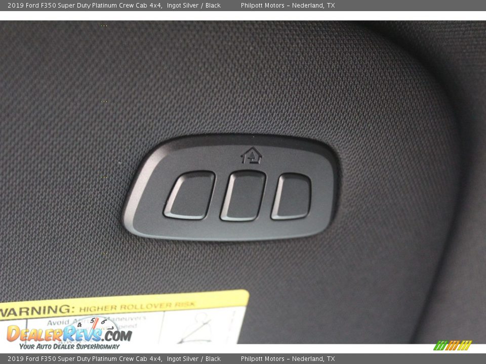 2019 Ford F350 Super Duty Platinum Crew Cab 4x4 Ingot Silver / Black Photo #25