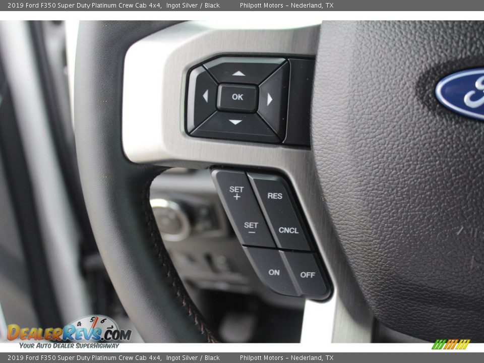 2019 Ford F350 Super Duty Platinum Crew Cab 4x4 Ingot Silver / Black Photo #26