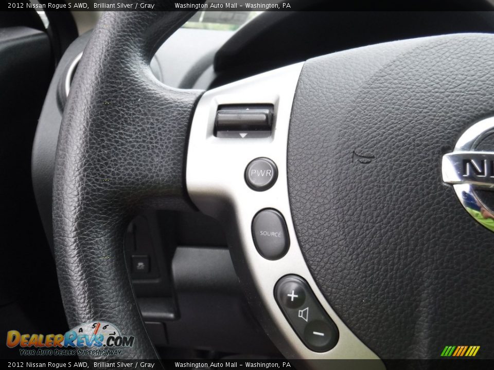 2012 Nissan Rogue S AWD Brilliant Silver / Gray Photo #20