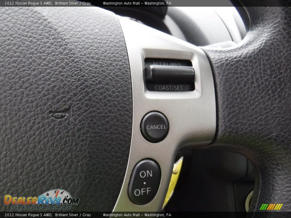2012 Nissan Rogue S AWD Brilliant Silver / Gray Photo #21