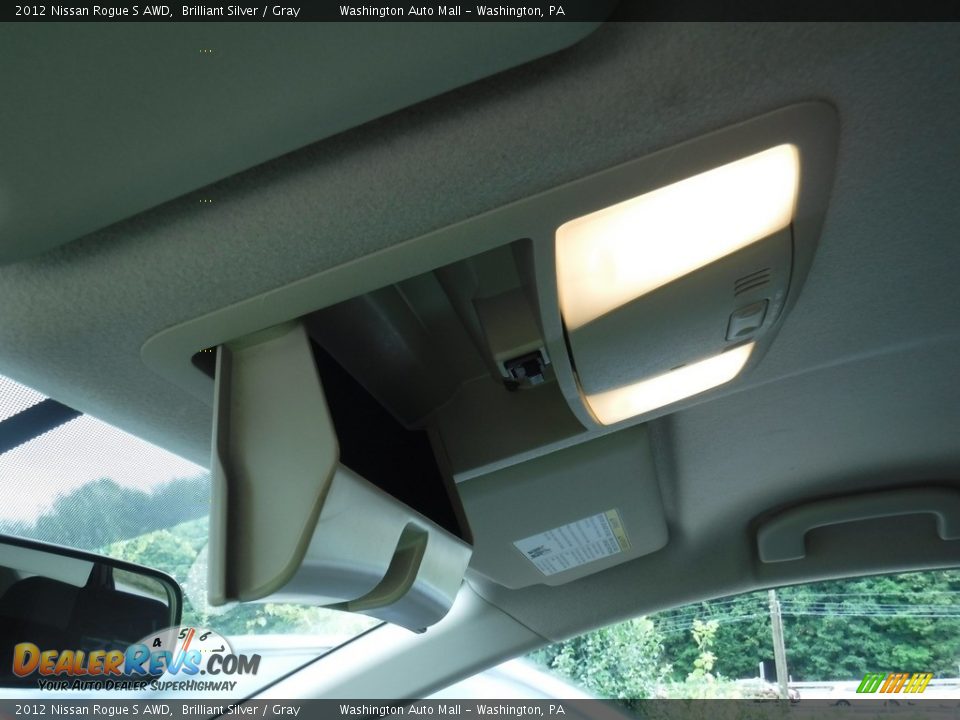 2012 Nissan Rogue S AWD Brilliant Silver / Gray Photo #22