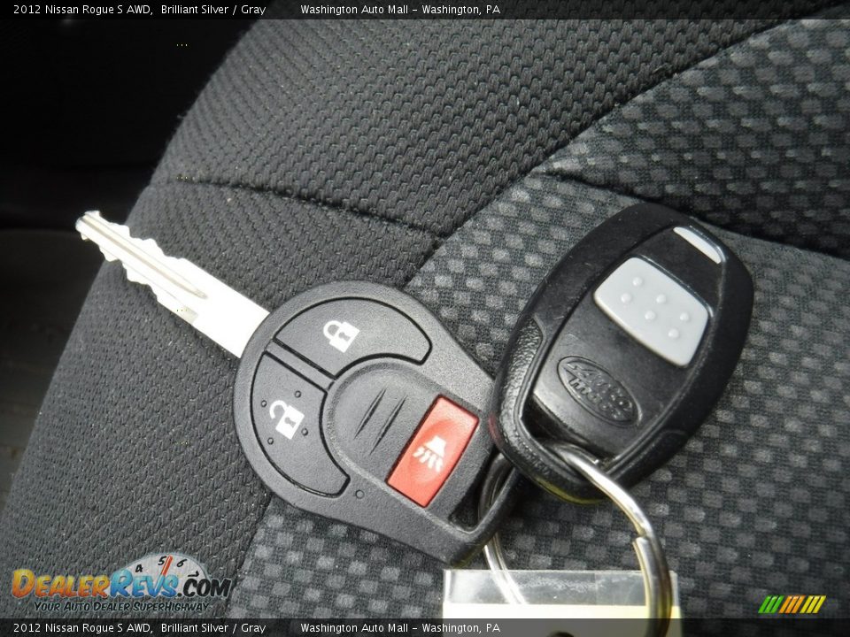 2012 Nissan Rogue S AWD Brilliant Silver / Gray Photo #25