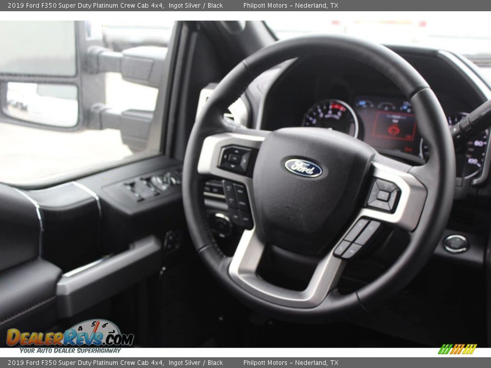 2019 Ford F350 Super Duty Platinum Crew Cab 4x4 Ingot Silver / Black Photo #33