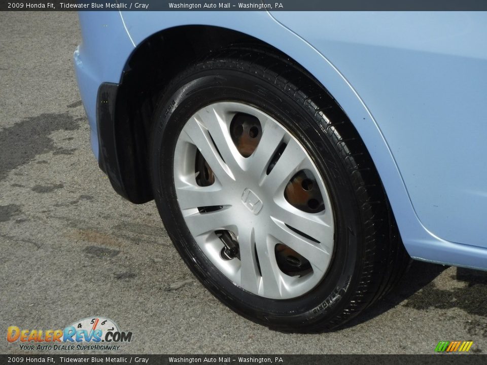 2009 Honda Fit Tidewater Blue Metallic / Gray Photo #3