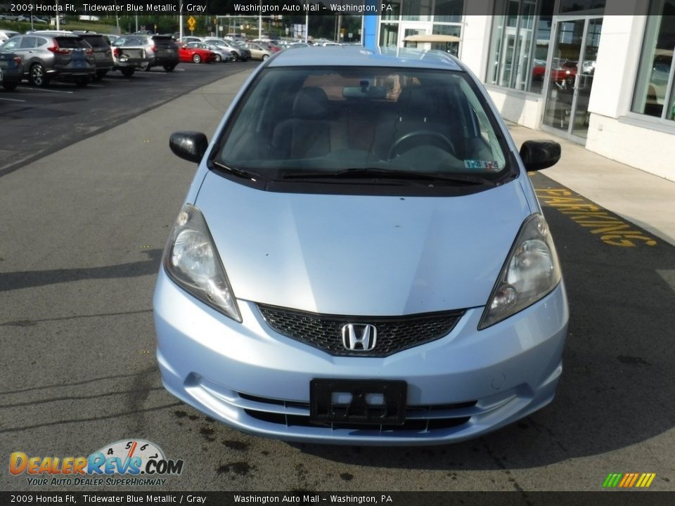 2009 Honda Fit Tidewater Blue Metallic / Gray Photo #4