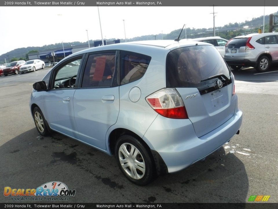 2009 Honda Fit Tidewater Blue Metallic / Gray Photo #7