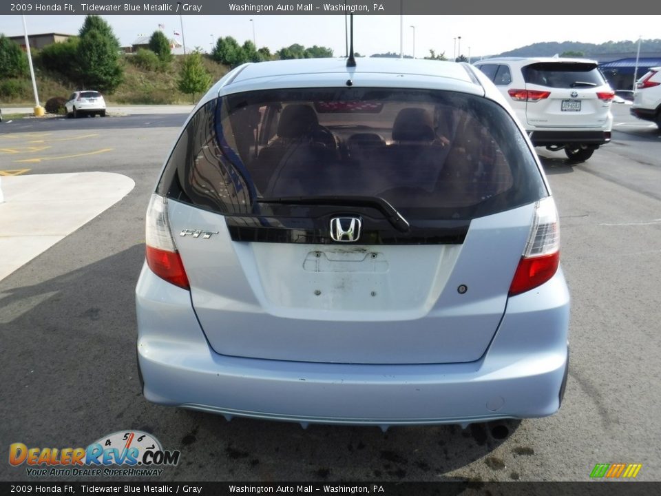 2009 Honda Fit Tidewater Blue Metallic / Gray Photo #8