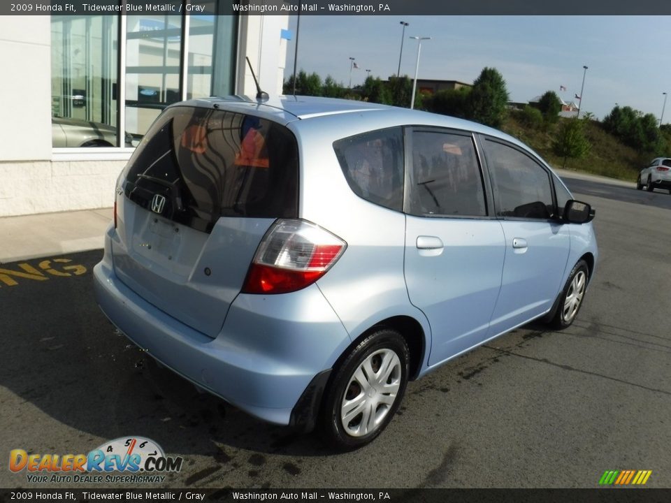 2009 Honda Fit Tidewater Blue Metallic / Gray Photo #9
