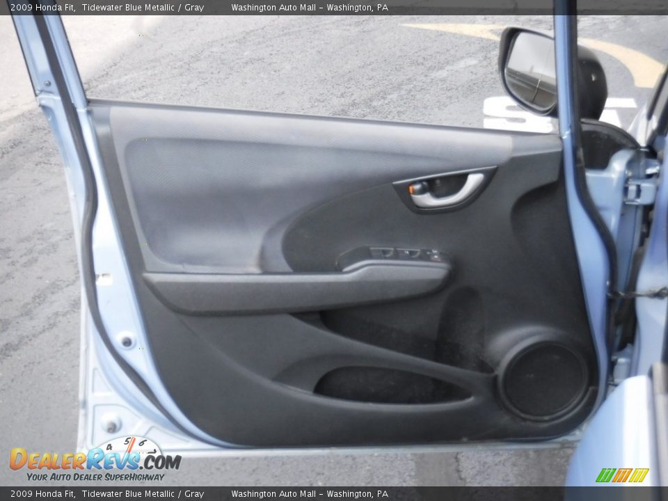 2009 Honda Fit Tidewater Blue Metallic / Gray Photo #11