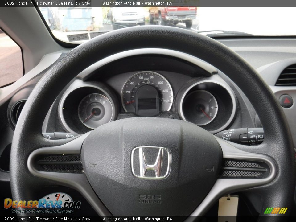 2009 Honda Fit Tidewater Blue Metallic / Gray Photo #16