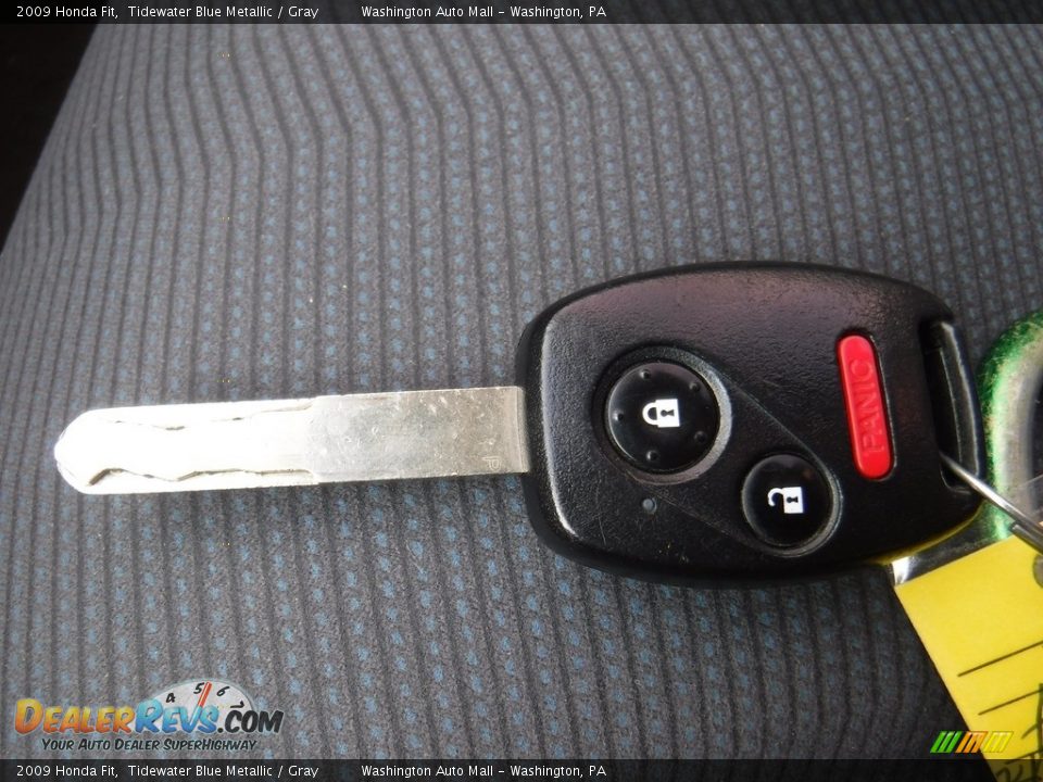 2009 Honda Fit Tidewater Blue Metallic / Gray Photo #19