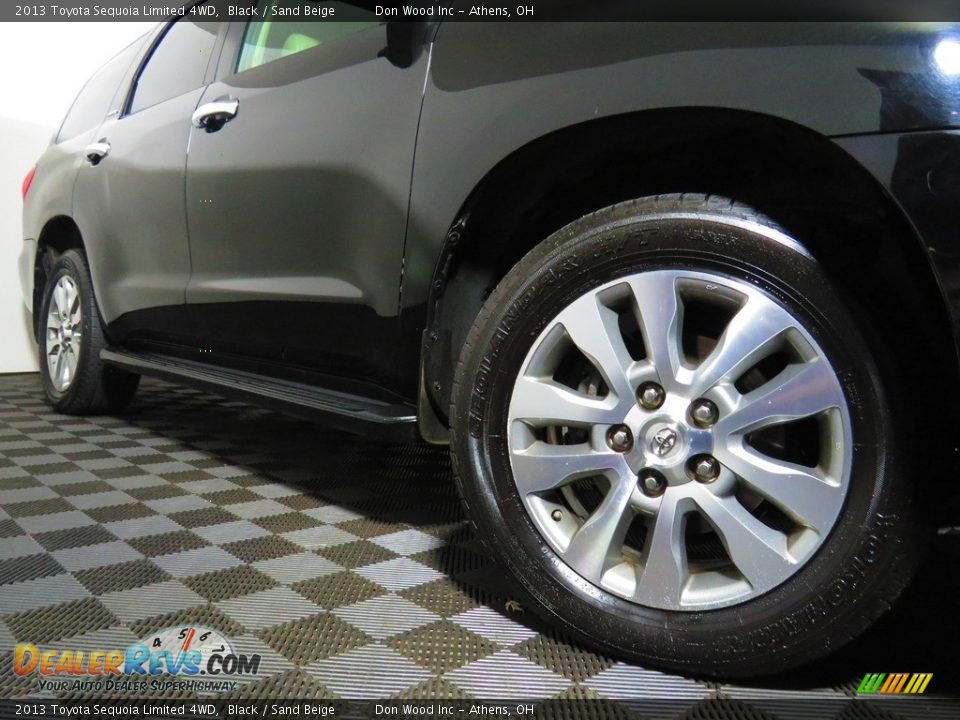 2013 Toyota Sequoia Limited 4WD Black / Sand Beige Photo #4