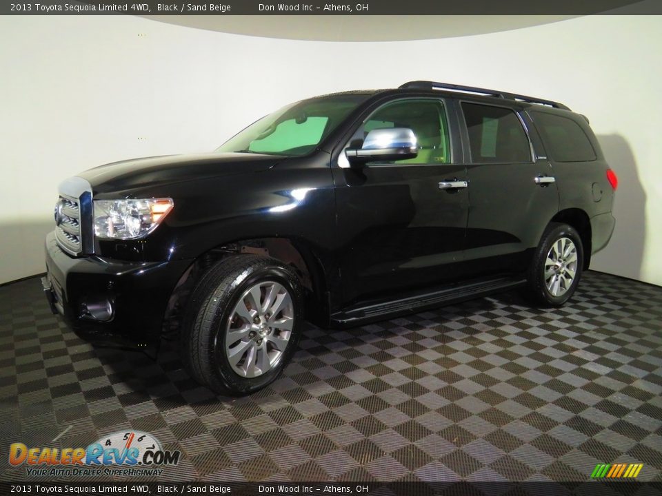 2013 Toyota Sequoia Limited 4WD Black / Sand Beige Photo #8