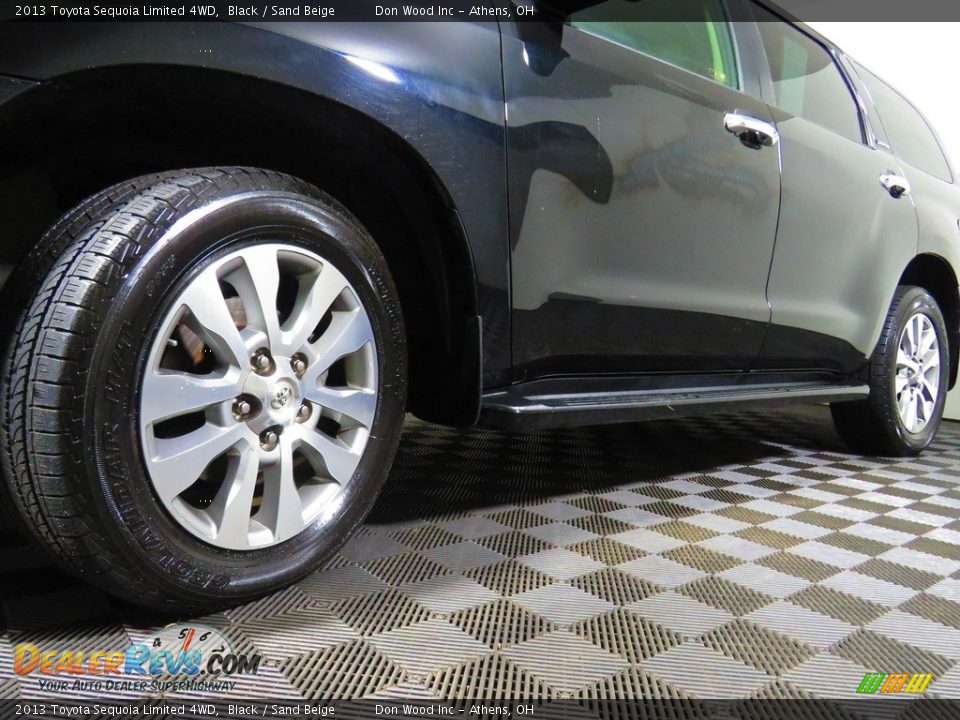 2013 Toyota Sequoia Limited 4WD Black / Sand Beige Photo #9