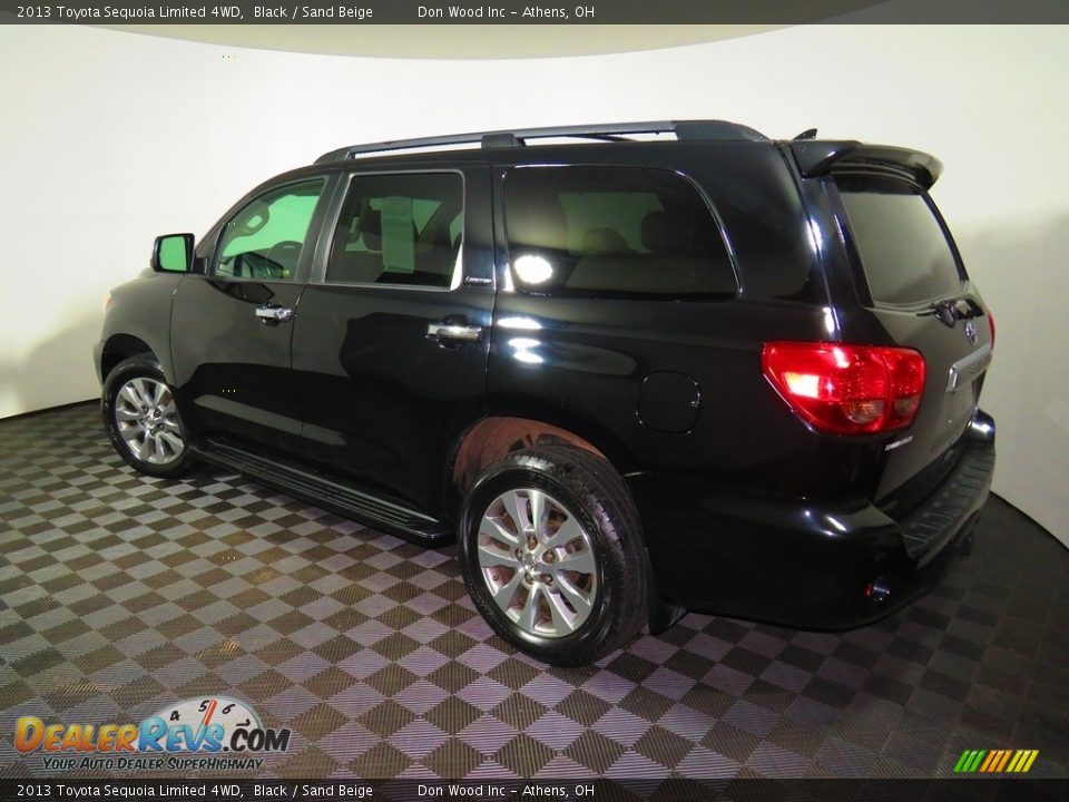 2013 Toyota Sequoia Limited 4WD Black / Sand Beige Photo #10