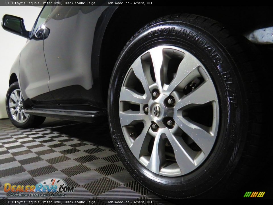 2013 Toyota Sequoia Limited 4WD Black / Sand Beige Photo #11