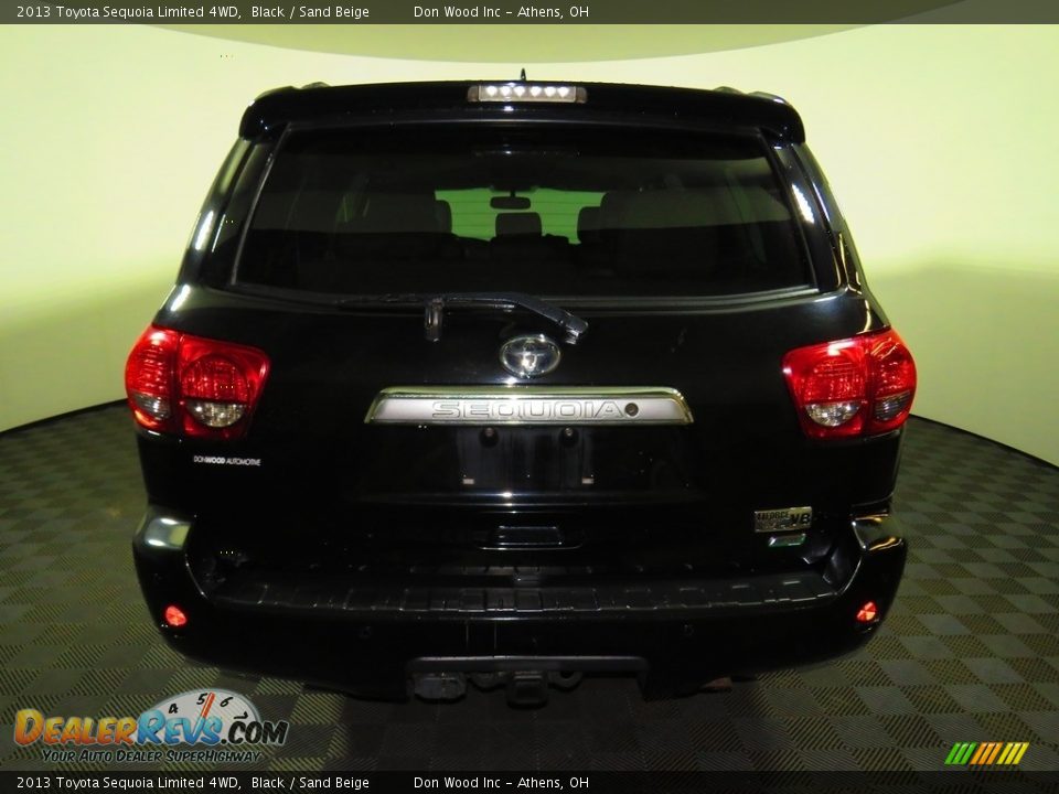 2013 Toyota Sequoia Limited 4WD Black / Sand Beige Photo #12