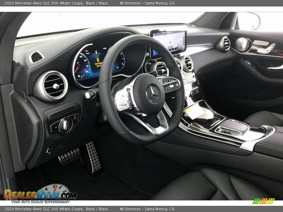 Black Interior - 2020 Mercedes-Benz GLC 300 4Matic Coupe Photo #4