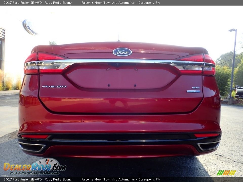 2017 Ford Fusion SE AWD Ruby Red / Ebony Photo #3
