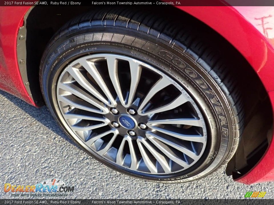 2017 Ford Fusion SE AWD Ruby Red / Ebony Photo #10