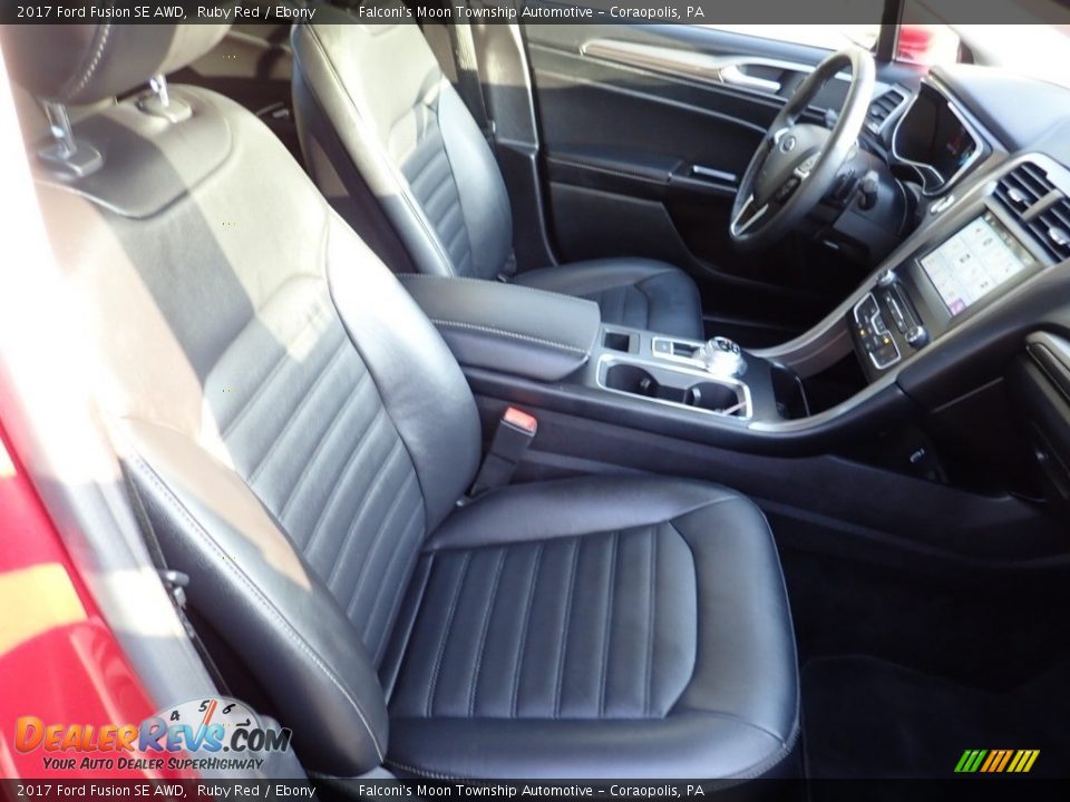 2017 Ford Fusion SE AWD Ruby Red / Ebony Photo #11