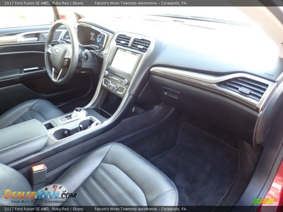 2017 Ford Fusion SE AWD Ruby Red / Ebony Photo #12