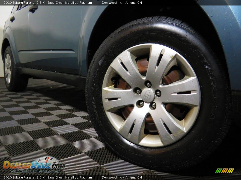 2010 Subaru Forester 2.5 X Sage Green Metallic / Platinum Photo #3