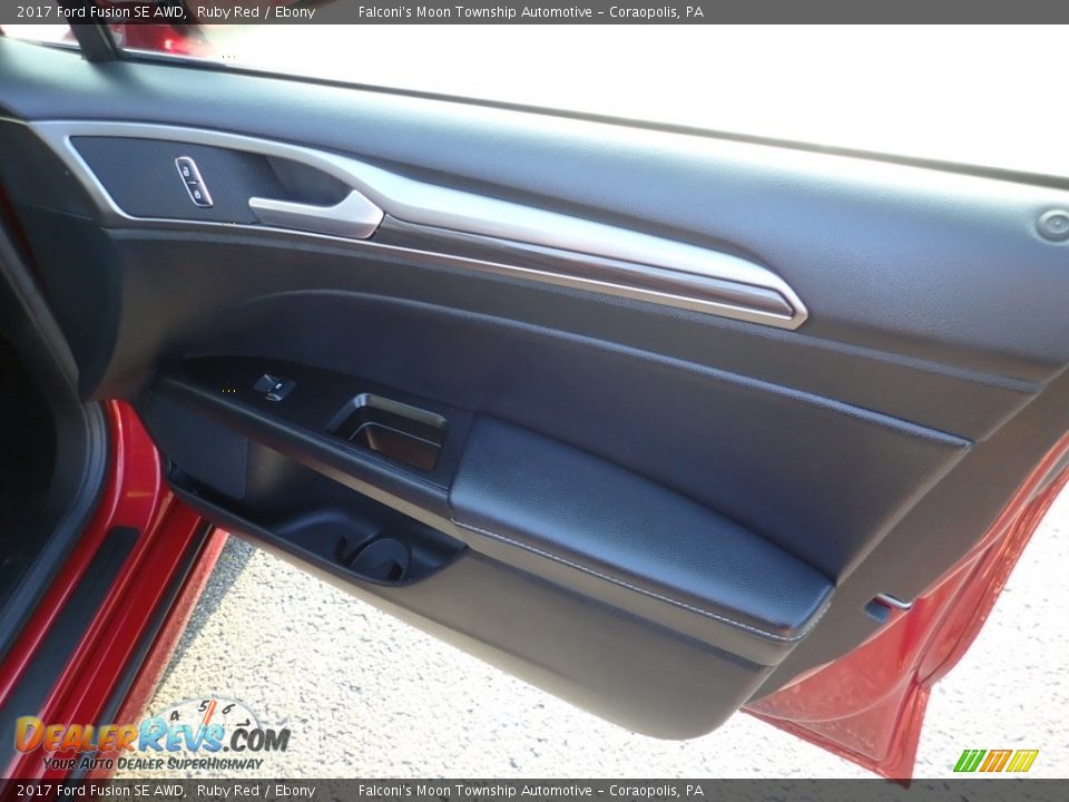2017 Ford Fusion SE AWD Ruby Red / Ebony Photo #14