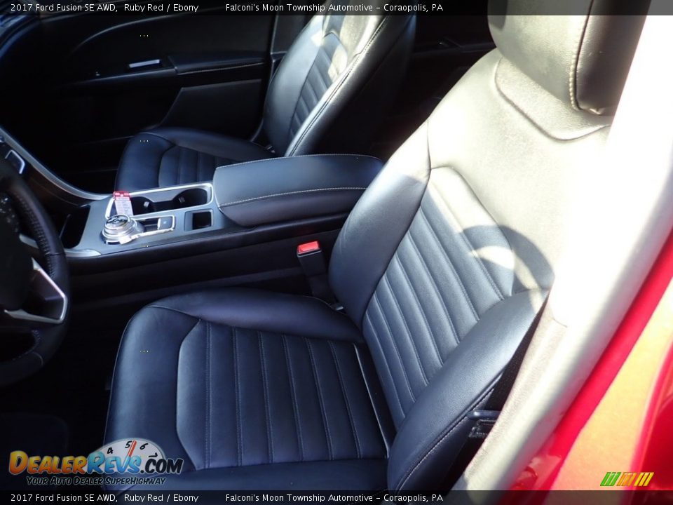 2017 Ford Fusion SE AWD Ruby Red / Ebony Photo #16
