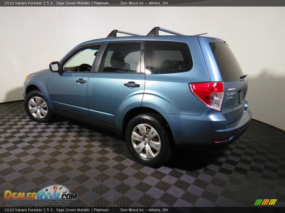 2010 Subaru Forester 2.5 X Sage Green Metallic / Platinum Photo #9