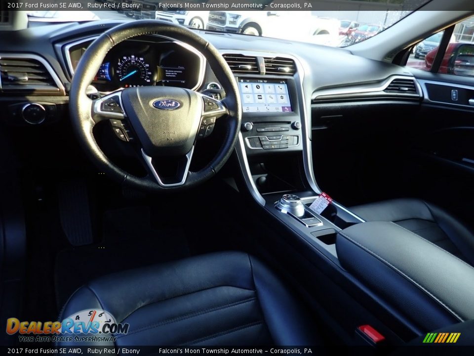 2017 Ford Fusion SE AWD Ruby Red / Ebony Photo #18