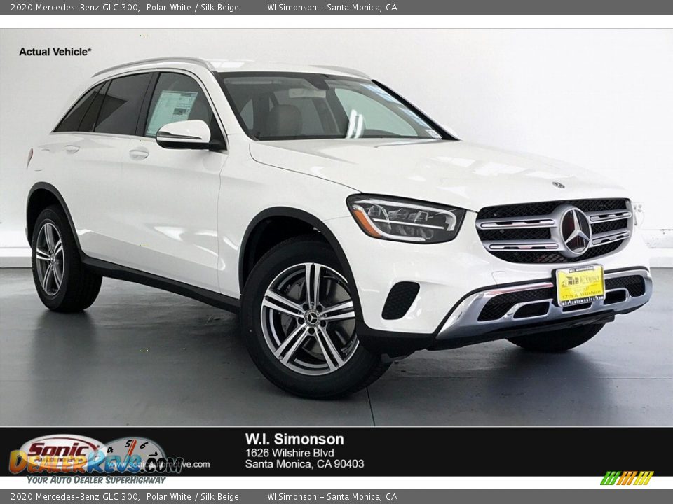 2020 Mercedes-Benz GLC 300 Polar White / Silk Beige Photo #1