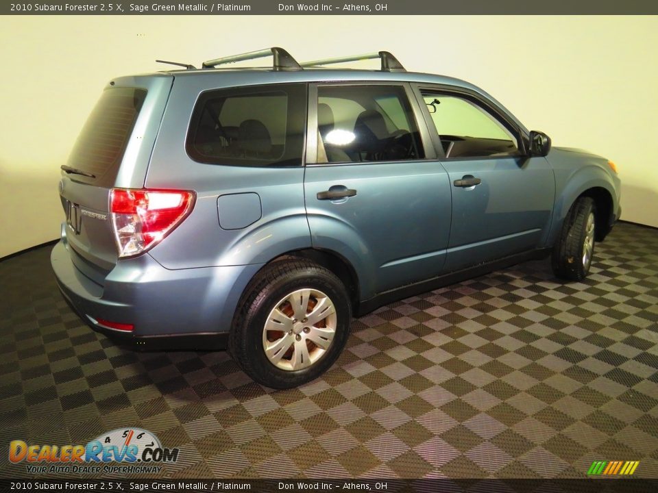 2010 Subaru Forester 2.5 X Sage Green Metallic / Platinum Photo #15