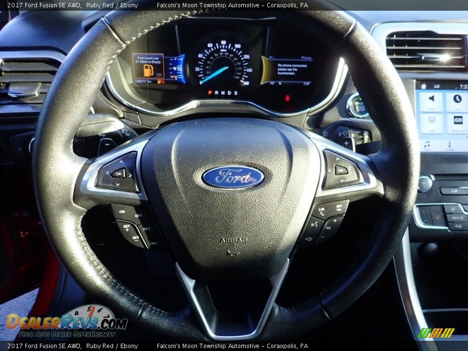 2017 Ford Fusion SE AWD Ruby Red / Ebony Photo #21