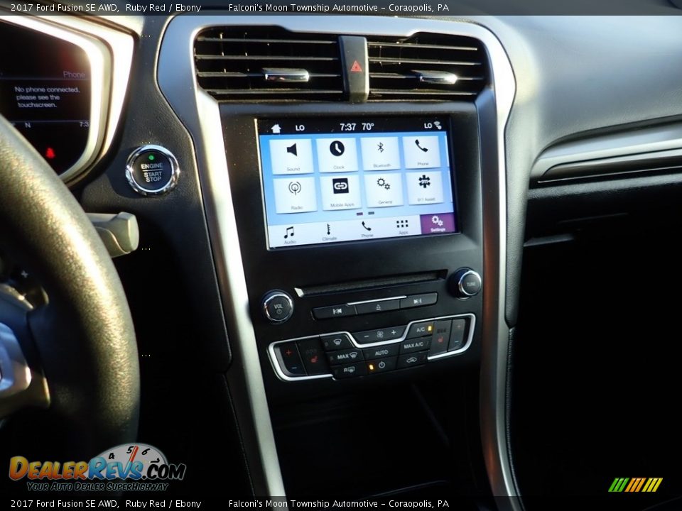 2017 Ford Fusion SE AWD Ruby Red / Ebony Photo #22