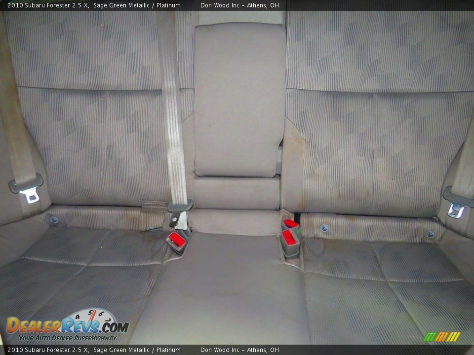 2010 Subaru Forester 2.5 X Sage Green Metallic / Platinum Photo #20