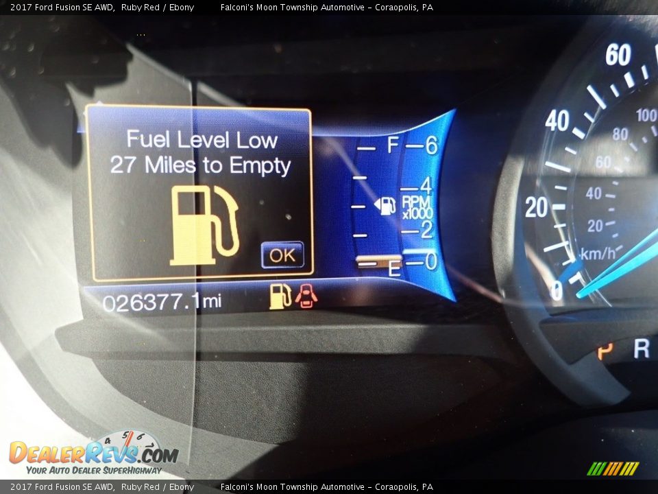 2017 Ford Fusion SE AWD Ruby Red / Ebony Photo #24