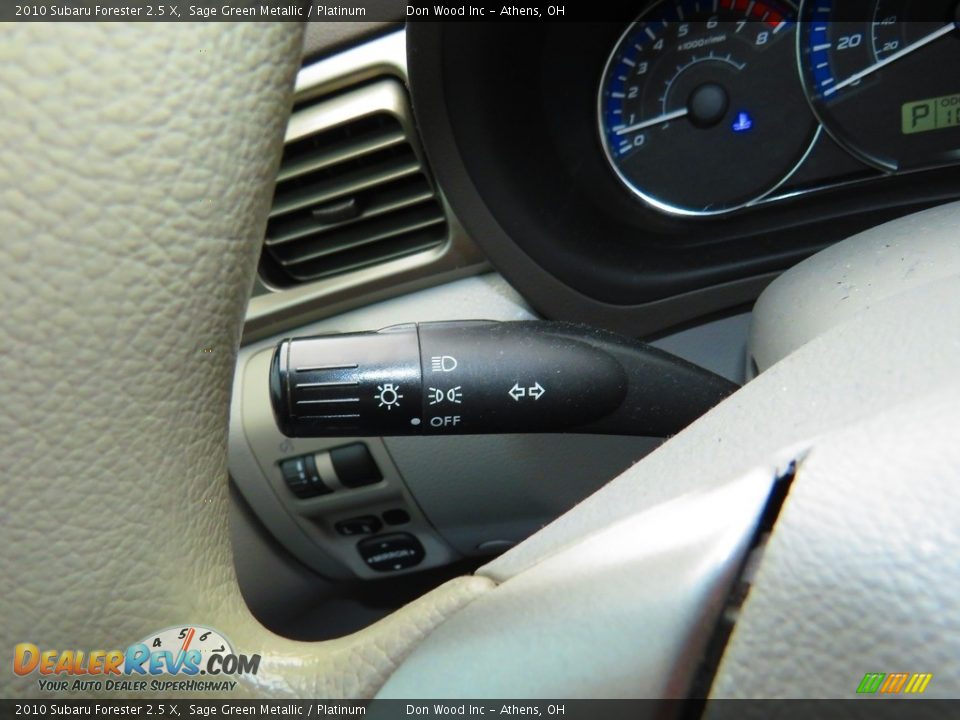 2010 Subaru Forester 2.5 X Sage Green Metallic / Platinum Photo #30