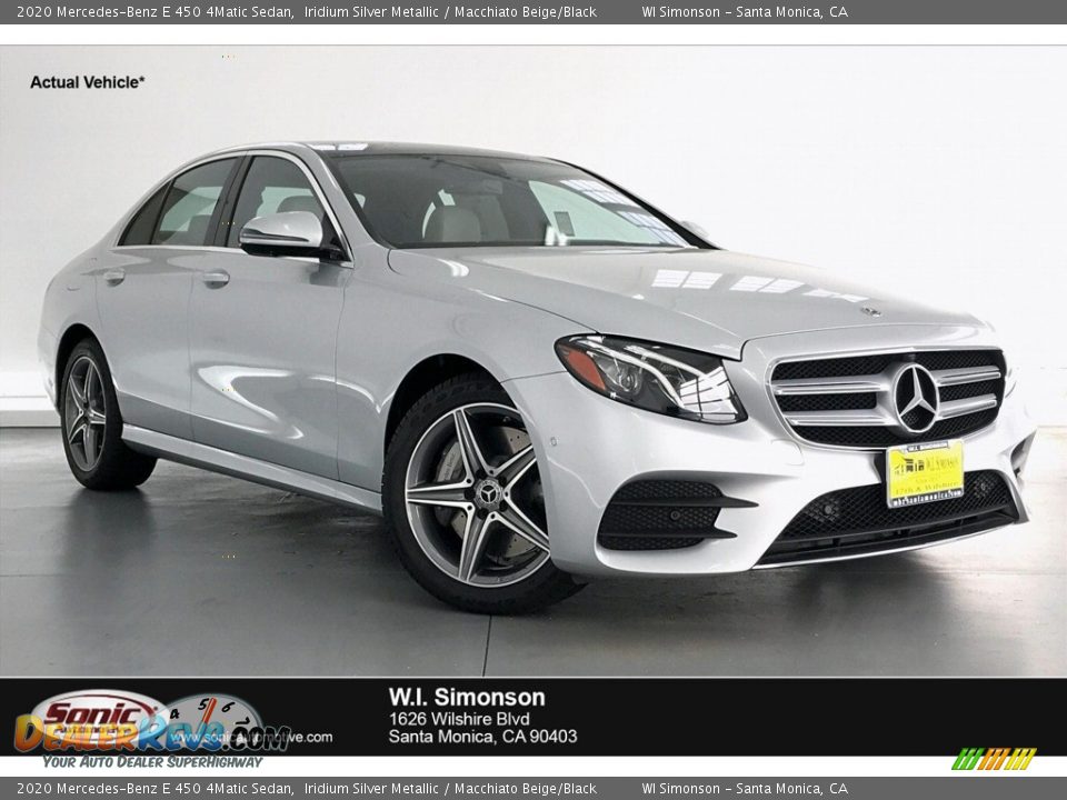 2020 Mercedes-Benz E 450 4Matic Sedan Iridium Silver Metallic / Macchiato Beige/Black Photo #1