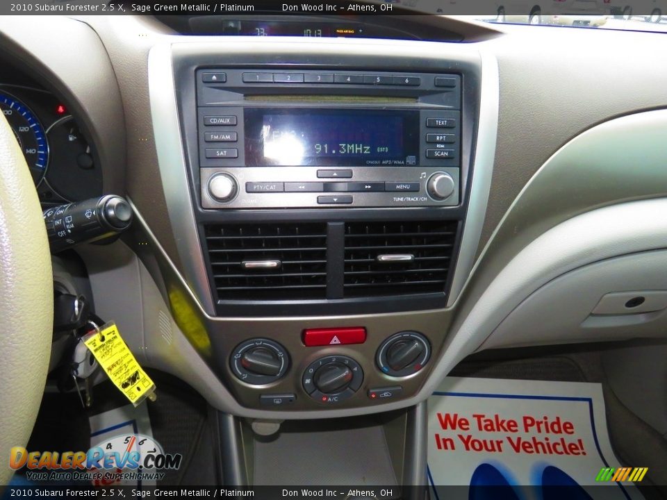 2010 Subaru Forester 2.5 X Sage Green Metallic / Platinum Photo #34