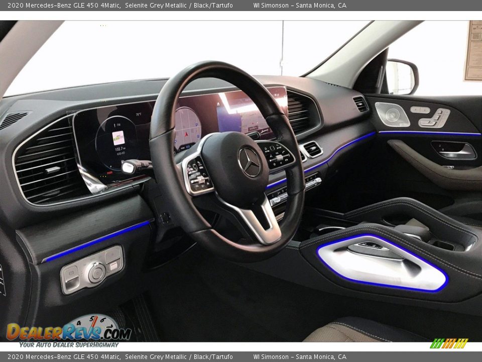 2020 Mercedes-Benz GLE 450 4Matic Selenite Grey Metallic / Black/Tartufo Photo #4