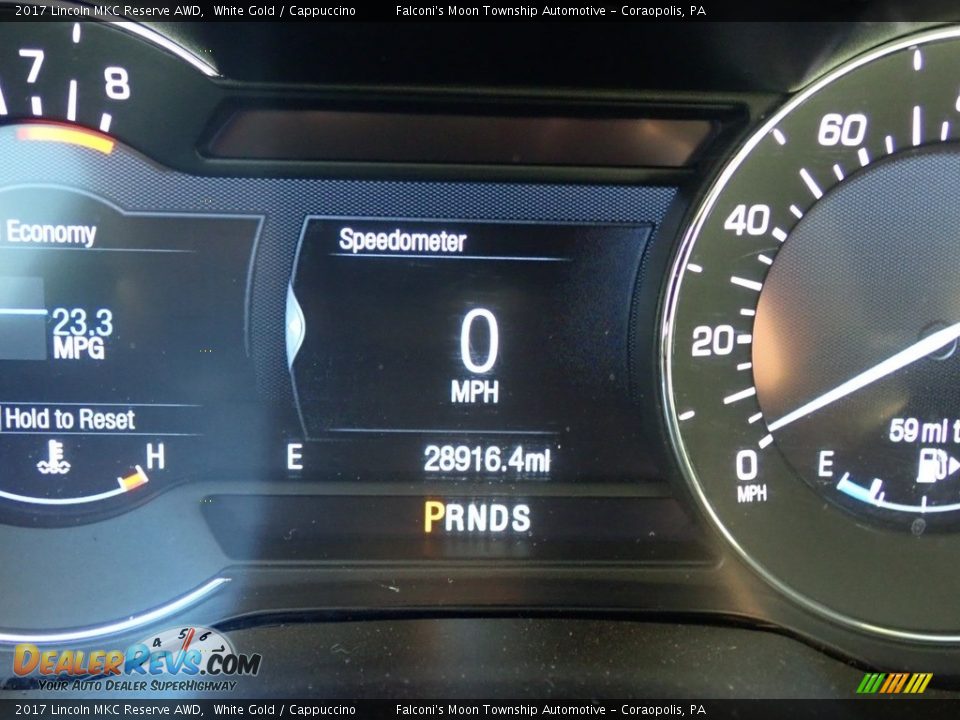2017 Lincoln MKC Reserve AWD White Gold / Cappuccino Photo #24