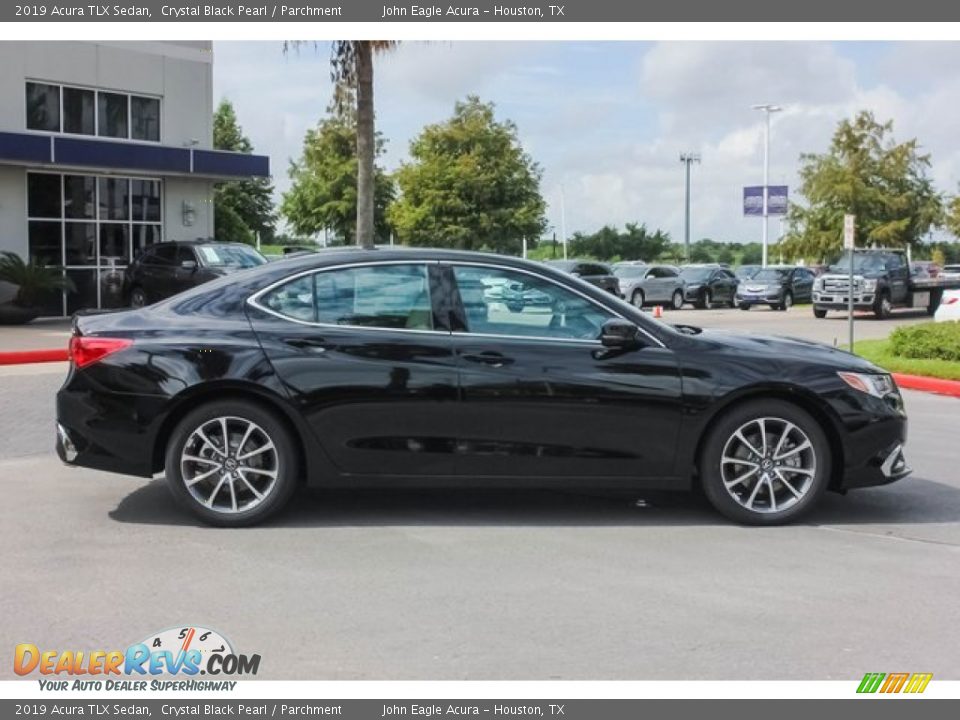 2019 Acura TLX Sedan Crystal Black Pearl / Parchment Photo #7