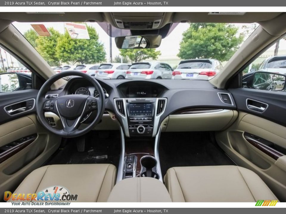 2019 Acura TLX Sedan Crystal Black Pearl / Parchment Photo #8